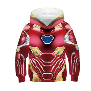 Boys Girls Hoodies Sweatshirts The Avengers Endgame 3D Print Marvel Superhero Captain America Iron Man Sweatshirt Kids Tracksuit