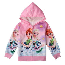 Load image into Gallery viewer, Autumn new unicorn party cartoon girl zipper shirt Lol casual Kids Jacket For Girls Outerwear Zip Sweatshirt Hooded Coat clothes
