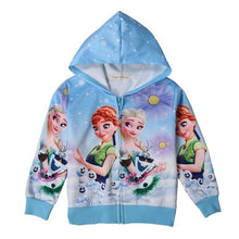 Load image into Gallery viewer, Autumn new unicorn party cartoon girl zipper shirt Lol casual Kids Jacket For Girls Outerwear Zip Sweatshirt Hooded Coat clothes