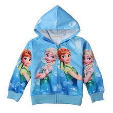 Load image into Gallery viewer, Autumn new unicorn party cartoon girl zipper shirt Lol casual Kids Jacket For Girls Outerwear Zip Sweatshirt Hooded Coat clothes