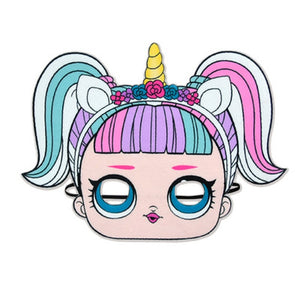 Autumn new unicorn party cartoon girl zipper shirt Lol casual Kids Jacket For Girls Outerwear Zip Sweatshirt Hooded Coat clothes
