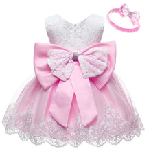 Load image into Gallery viewer, Baby Girls Dress Newborn Baby Lace Princess Dresses For Baby Girls 1st Year Birthday Dress Christmas Costume Infant Party Dress