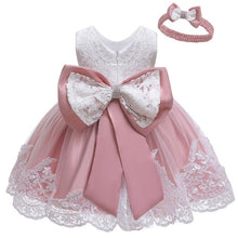 Load image into Gallery viewer, Baby Girls Dress Newborn Baby Lace Princess Dresses For Baby Girls 1st Year Birthday Dress Christmas Costume Infant Party Dress