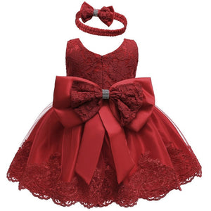 Baby Girls Dress Newborn Baby Lace Princess Dresses For Baby Girls 1st Year Birthday Dress Christmas Costume Infant Party Dress