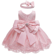 Load image into Gallery viewer, Baby Girls Dress Newborn Baby Lace Princess Dresses For Baby Girls 1st Year Birthday Dress Christmas Costume Infant Party Dress