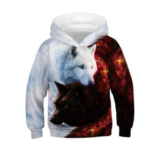 Load image into Gallery viewer, Wolf 3D Print Boys Girls Hoodies Teens Spring Autumn Outerwear Kids Hooded Sweatshirt Clothes Children Long Sleeve Pullover Tops