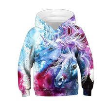 Load image into Gallery viewer, Wolf 3D Print Boys Girls Hoodies Teens Spring Autumn Outerwear Kids Hooded Sweatshirt Clothes Children Long Sleeve Pullover Tops