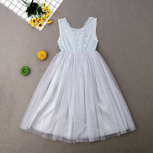 Toddler Kid Baby Girl Flower Dress Lace Tutu Party Bridesmaid Pageant Dresses