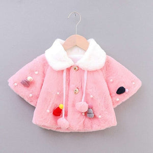 autumn Baby Girls Coat Long Sleeve Coat Jacket Rabbit Ear Hoodie Casual Outerwear