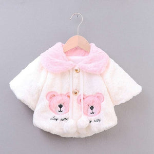 autumn Baby Girls Coat Long Sleeve Coat Jacket Rabbit Ear Hoodie Casual Outerwear