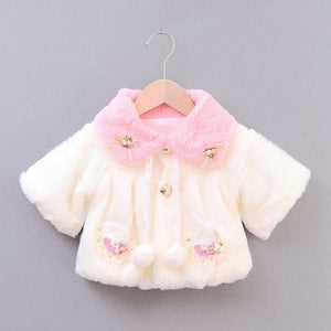 autumn Baby Girls Coat Long Sleeve Coat Jacket Rabbit Ear Hoodie Casual Outerwear