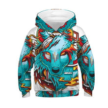 Load image into Gallery viewer, 3D Print Wolf Boys Hoodies Coats Spring Autumn Outerwear Kids Hooded Sweatshirt Clothes Children Long Sleeve Pullover Tops