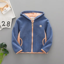 Load image into Gallery viewer, Sundae Angel Boys Polar Fleece Jacket Kids Hooded Long Sleeve Autumn Girl Child Coat Embroidery Warm Children Outerwear Clothes