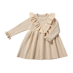 Spring Baby Dresses Girls Birthday Long Sleeves Princess Dress Embroidery Elegant Newborn Cute Party Dresses Summer