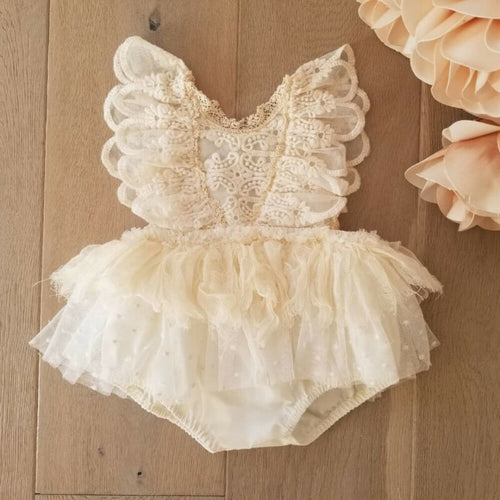 2019 New Newborn Baby Girl Flower Lace Romper Bodysuit Jumpsuit Tutu Dress Outfit Clothes