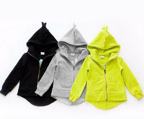 2019 pudcoco Baby kids Clothes Sweatshirts For Boys Girls Hoodies Children 3 Color Dinosaur Animal Cartoon Hooded Sweatshirts