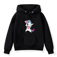 Load image into Gallery viewer, 2019 Boys Girls Hoodies Clothes Children Winter Thick Sweatshirts Unicorn Print Toddler hoodie Kids Plus Velvet Tops Costume