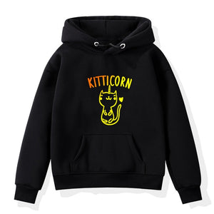 2019 Boys Girls Hoodies Clothes Children Winter Thick Sweatshirts Unicorn Print Toddler hoodie Kids Plus Velvet Tops Costume