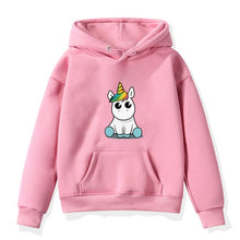 Load image into Gallery viewer, 2019 Boys Girls Hoodies Clothes Children Winter Thick Sweatshirts Unicorn Print Toddler hoodie Kids Plus Velvet Tops Costume