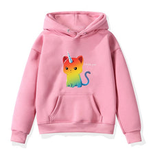 Load image into Gallery viewer, 2019 Boys Girls Hoodies Clothes Children Winter Thick Sweatshirts Unicorn Print Toddler hoodie Kids Plus Velvet Tops Costume