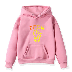 2019 Boys Girls Hoodies Clothes Children Winter Thick Sweatshirts Unicorn Print Toddler hoodie Kids Plus Velvet Tops Costume