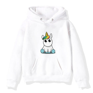 2019 Boys Girls Hoodies Clothes Children Winter Thick Sweatshirts Unicorn Print Toddler hoodie Kids Plus Velvet Tops Costume