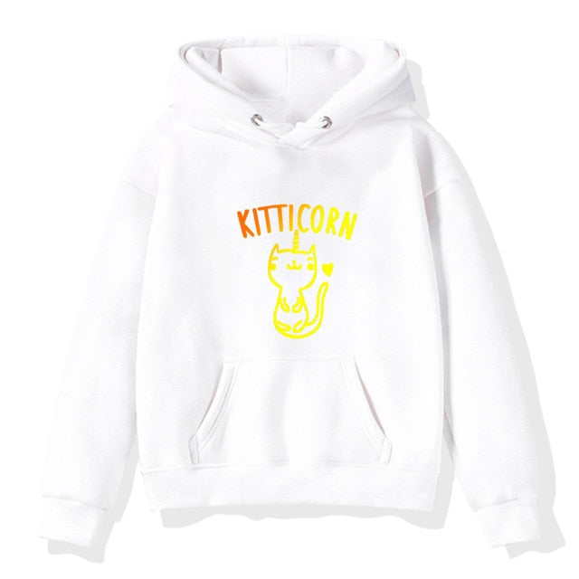 2019 Boys Girls Hoodies Clothes Children Winter Thick Sweatshirts Unicorn Print Toddler hoodie Kids Plus Velvet Tops Costume