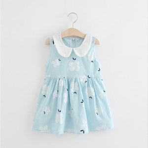 2020 New Girls Clothing Summer Girl Dress Children Kids Berry Dress Back V Dress Girls Cotton Kids Vest dress Children Clothes