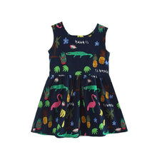 Load image into Gallery viewer, 2020 New Girls Clothing Summer Girl Dress Children Kids Berry Dress Back V Dress Girls Cotton Kids Vest dress Children Clothes