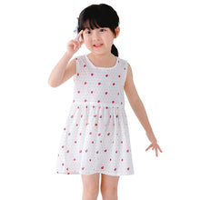 Load image into Gallery viewer, 2020 New Girls Clothing Summer Girl Dress Children Kids Berry Dress Back V Dress Girls Cotton Kids Vest dress Children Clothes