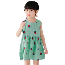 Load image into Gallery viewer, 2020 New Girls Clothing Summer Girl Dress Children Kids Berry Dress Back V Dress Girls Cotton Kids Vest dress Children Clothes