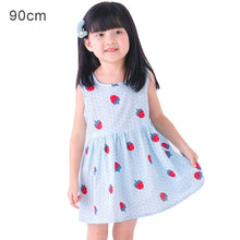 Load image into Gallery viewer, 2020 New Girls Clothing Summer Girl Dress Children Kids Berry Dress Back V Dress Girls Cotton Kids Vest dress Children Clothes