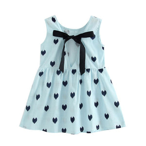 2020 New Girls Clothing Summer Girl Dress Children Kids Berry Dress Back V Dress Girls Cotton Kids Vest dress Children Clothes