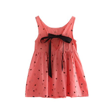 Load image into Gallery viewer, 2020 New Girls Clothing Summer Girl Dress Children Kids Berry Dress Back V Dress Girls Cotton Kids Vest dress Children Clothes