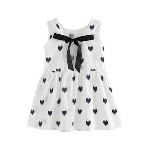 2020 New Girls Clothing Summer Girl Dress Children Kids Berry Dress Back V Dress Girls Cotton Kids Vest dress Children Clothes