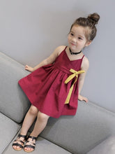 Load image into Gallery viewer, 2020 New Girls Clothing Summer Girl Dress Children Kids Berry Dress Back V Dress Girls Cotton Kids Vest dress Children Clothes