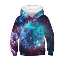 Load image into Gallery viewer, Space Galaxy Girls Hoodies 3D Print Boys Hooded Sweatshirt Tops 10 12 Years Kids Clothes Long Sleeve Teen Hoody Sportswear