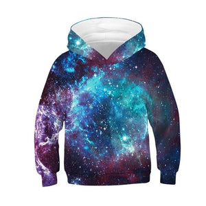 Space Galaxy Girls Hoodies 3D Print Boys Hooded Sweatshirt Tops 10 12 Years Kids Clothes Long Sleeve Teen Hoody Sportswear