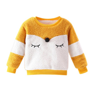 Winter Autumn Toddler Baby Sweatshirts Long Sleeve Thick Warm Hoodies For Kids Boys Girls Pullover Sweatshirt Baby Clothes
