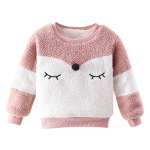 Winter Autumn Toddler Baby Sweatshirts Long Sleeve Thick Warm Hoodies For Kids Boys Girls Pullover Sweatshirt Baby Clothes
