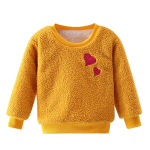 Winter Autumn Toddler Baby Sweatshirts Long Sleeve Thick Warm Hoodies For Kids Boys Girls Pullover Sweatshirt Baby Clothes