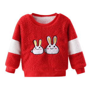Winter Autumn Toddler Baby Sweatshirts Long Sleeve Thick Warm Hoodies For Kids Boys Girls Pullover Sweatshirt Baby Clothes