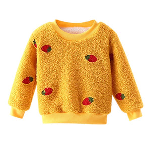 Winter Autumn Toddler Baby Sweatshirts Long Sleeve Thick Warm Hoodies For Kids Boys Girls Pullover Sweatshirt Baby Clothes
