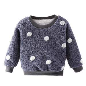 Winter Autumn Toddler Baby Sweatshirts Long Sleeve Thick Warm Hoodies For Kids Boys Girls Pullover Sweatshirt Baby Clothes