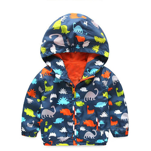 Baby Girls Coat 2020 Spring Autumn Jackets For Boys Windbreaker Kids Dinosaur Outerwear Coats For Girls Clothes Children Jacket