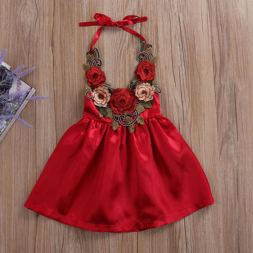 Pudcoco Baby Girl Dress 2017 Cute Toddler Kids Baby Girls Party Flower Sundress Formal 3d Dresses Clothes 0-5Y