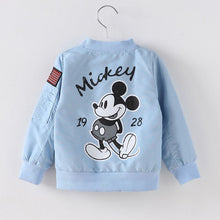 Load image into Gallery viewer, ZJHT New Spring Toddler Mickey Jackets For Boys Girls Clothes Children Hooded Coats Baby Bomber Windbreaker Kids Outerwear MY051