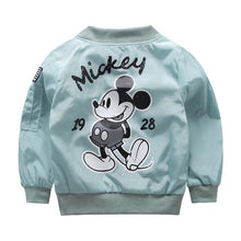 Load image into Gallery viewer, ZJHT New Spring Toddler Mickey Jackets For Boys Girls Clothes Children Hooded Coats Baby Bomber Windbreaker Kids Outerwear MY051