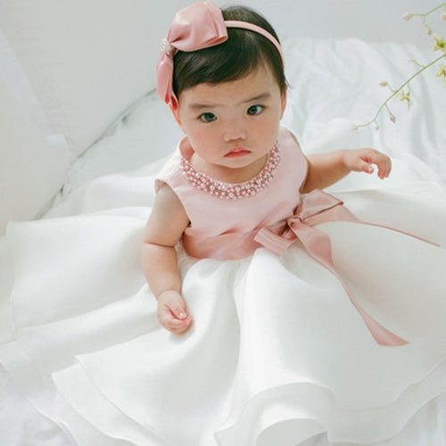 Baby Girl Dress Baptism Dresses for Girls 1st Year Birthday Party Wedding Christening Pear Decoration Baby Infant Clothing