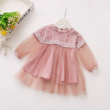 Load image into Gallery viewer, Spring Baby Dresses Girls Birthday Long Sleeves Princess Dress Embroidery Elegant Newborn Cute Party Dresses Summer